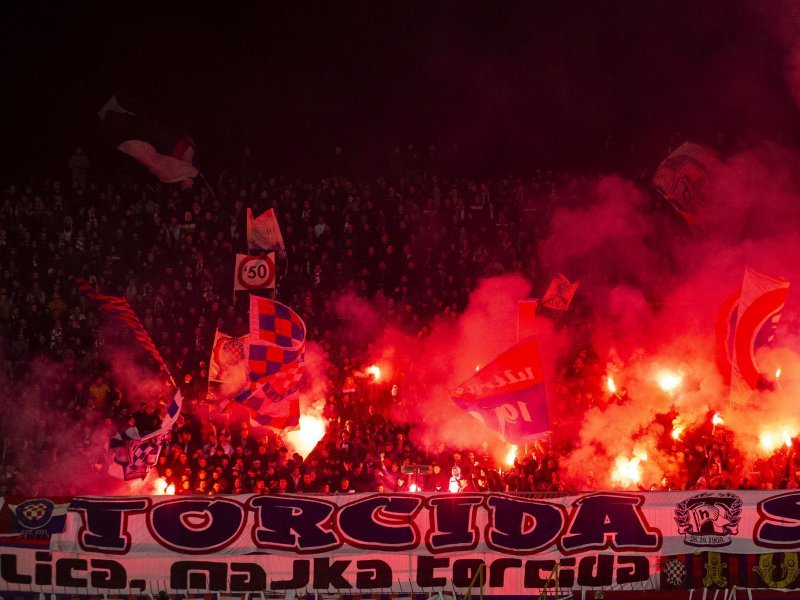 Hajduk Split v Dinamo Zagreb: Flares, fires, faith & football at