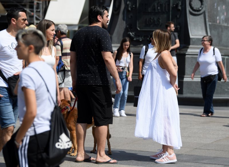 Antonija Blaće sa suprugom u šetnji gradom