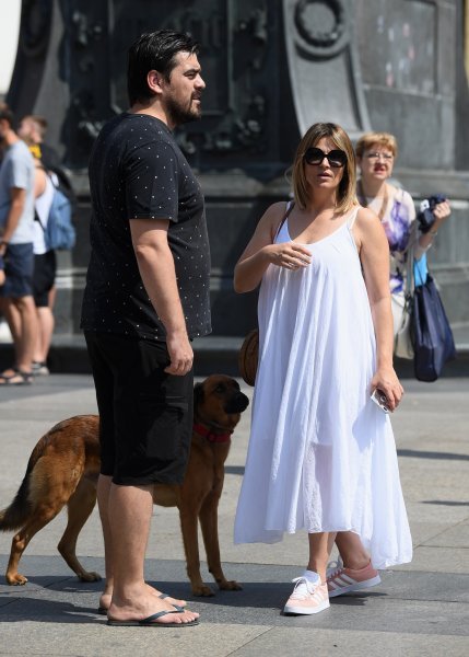 Antonija Blaće sa suprugom u šetnji gradom