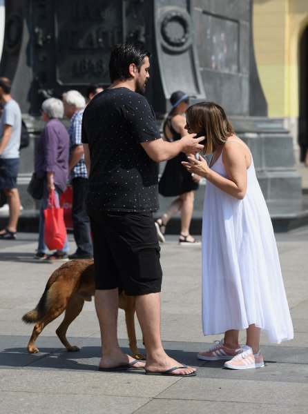 Antonija Blaće sa suprugom u šetnji gradom