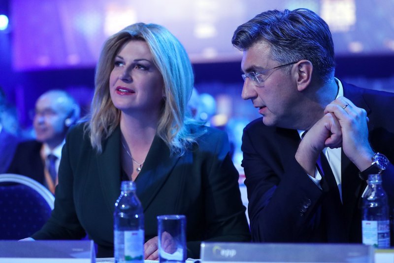 Kolinda Grabar Kitarović i Andrej Plenković