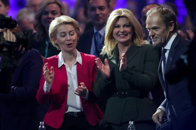 Ursula von der Leyer, Kolinda Grabar Kitarović i Donald Tusk