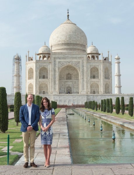 Kate Middleton i princ William - Taj Mahal 2016.