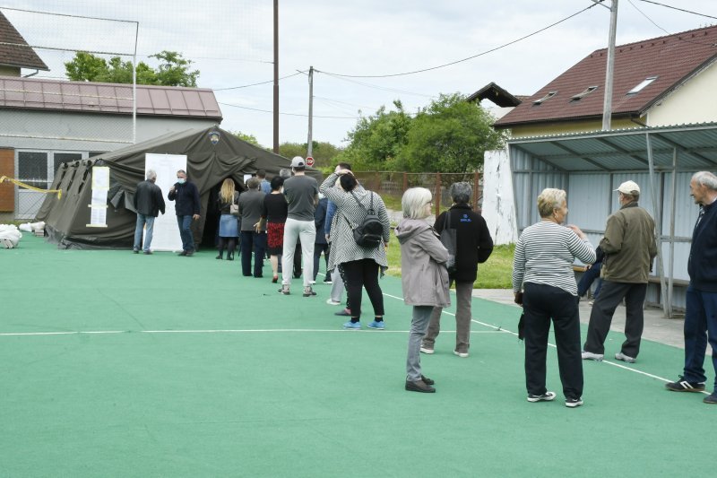 Građani glasuju u Petrinji