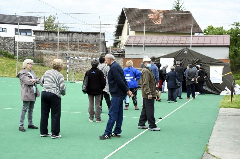 Građani glasuju u Petrinji