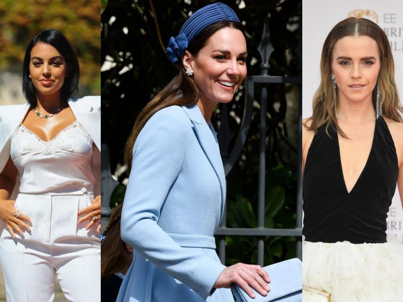 Georgina Rodriguez, Kate Middleton, Emma Watson