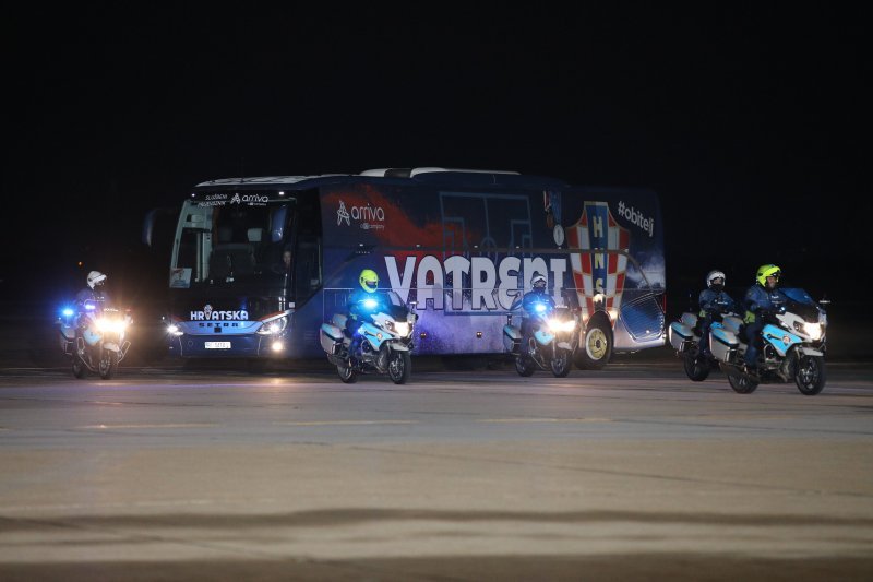 Dolazak Vatrenih na zagrebački aerodrom