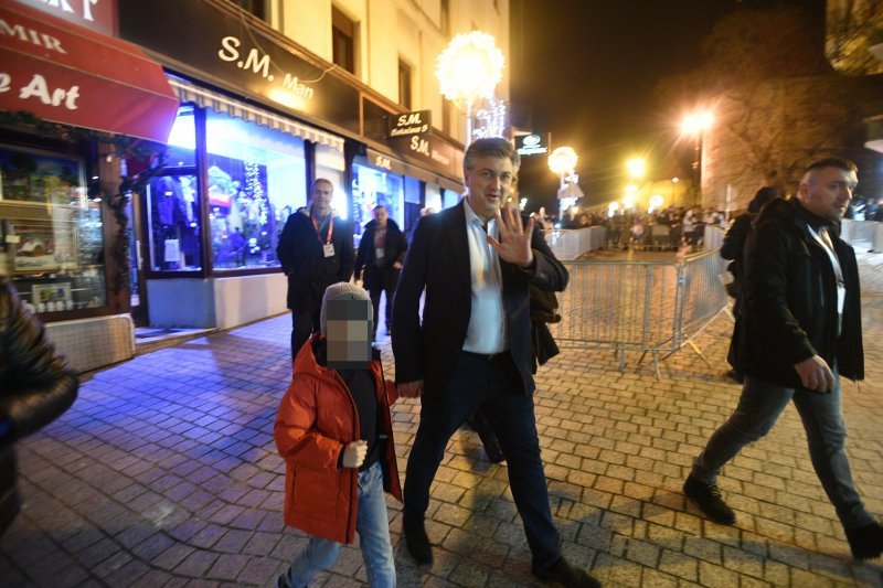 Andrej Plenković na dočeku Vatrenih