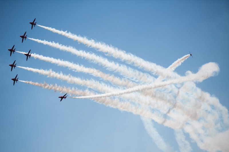 Nastup akrobatske skupine Red Arrows