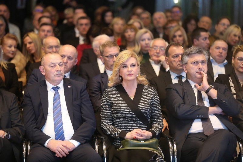 Tomo Medved, Kolinda Grabar Kitarović i Andrej Plenković