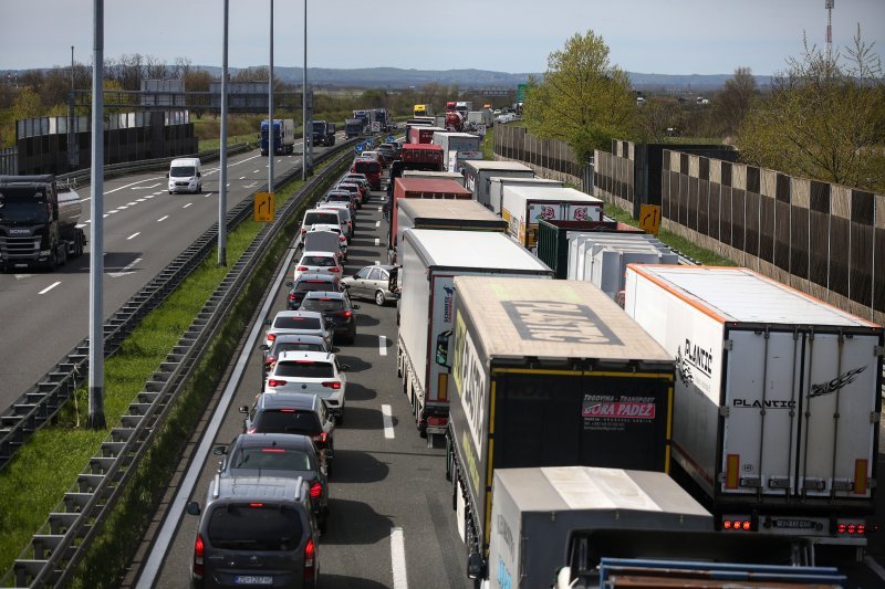 Kilometarske kolone na zagrebačkoj obilaznici