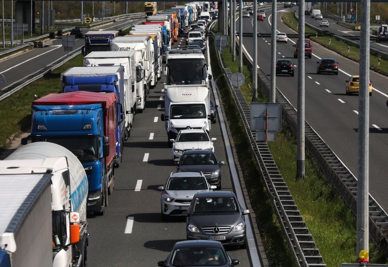 Kilometarske kolone na zagrebačkoj obilaznici