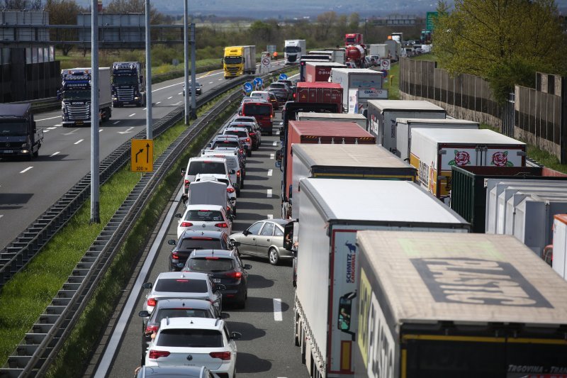 Kilometarske kolone na zagrebačkoj obilaznici