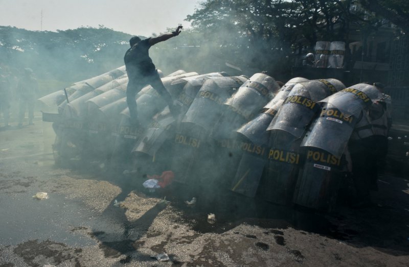 Indonezijska policija za razbijanje nereda provodi sigurnosnu vježbu