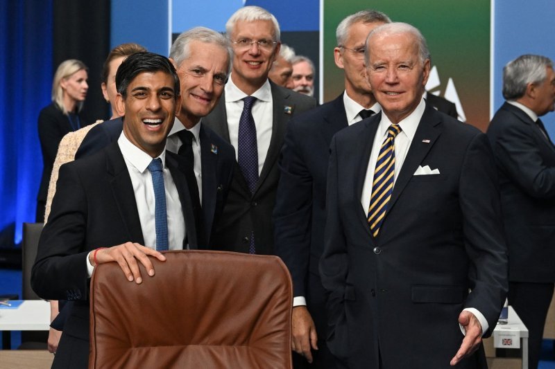 Rishi Sunak, Jonas Gahr Store, Krisjanis Karins, Joe Biden