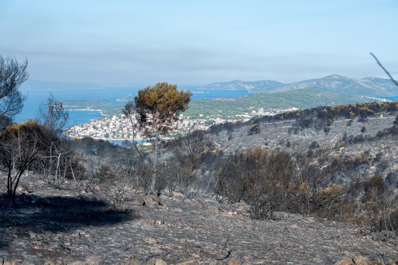 Posljedice velikog požara na Čiovu