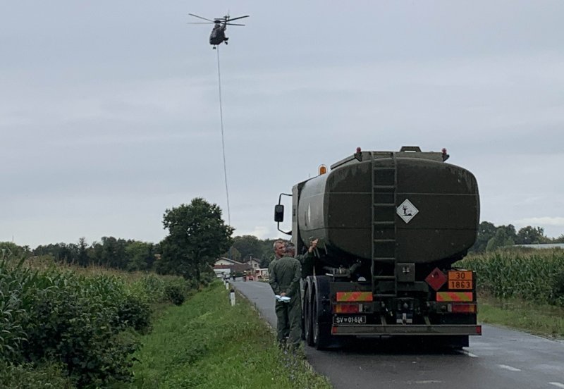 Hrvatski helikopter u Sloveniji