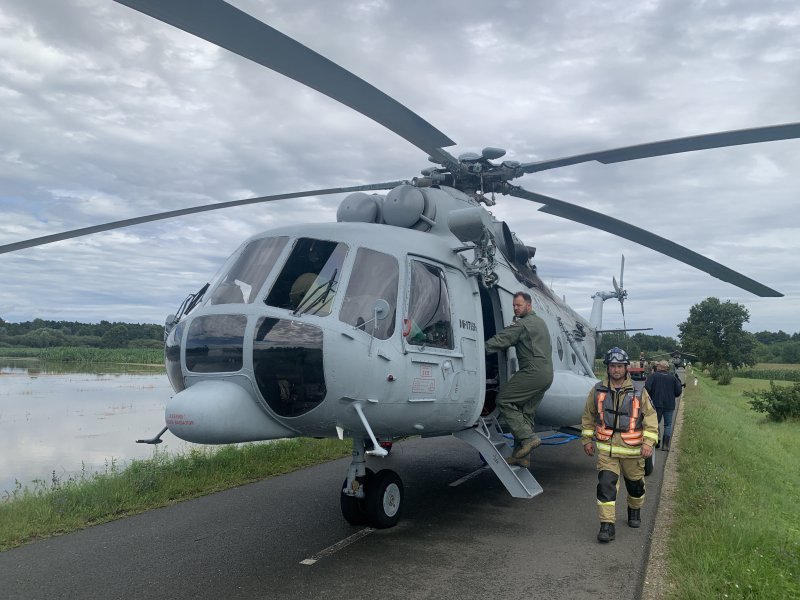 Hrvatski helikopter u Sloveniji