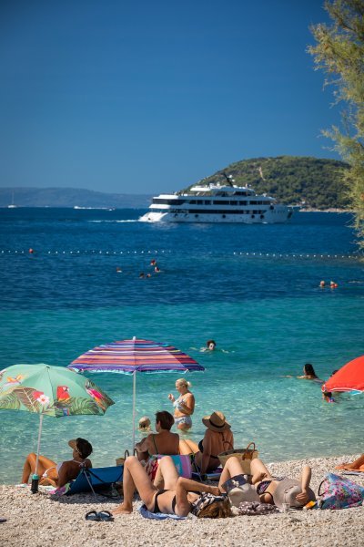 Gužva na plažama u Splitu