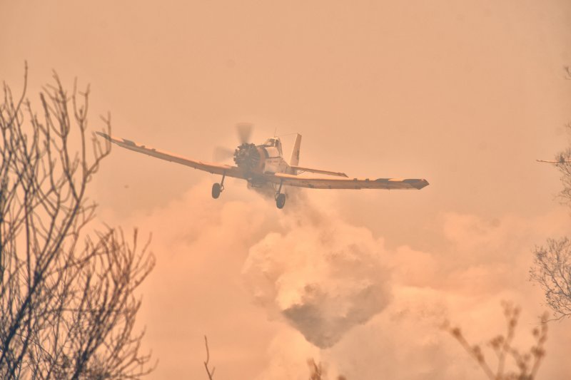 Gašenej požara protupožarnim avionom u Grčkoj.