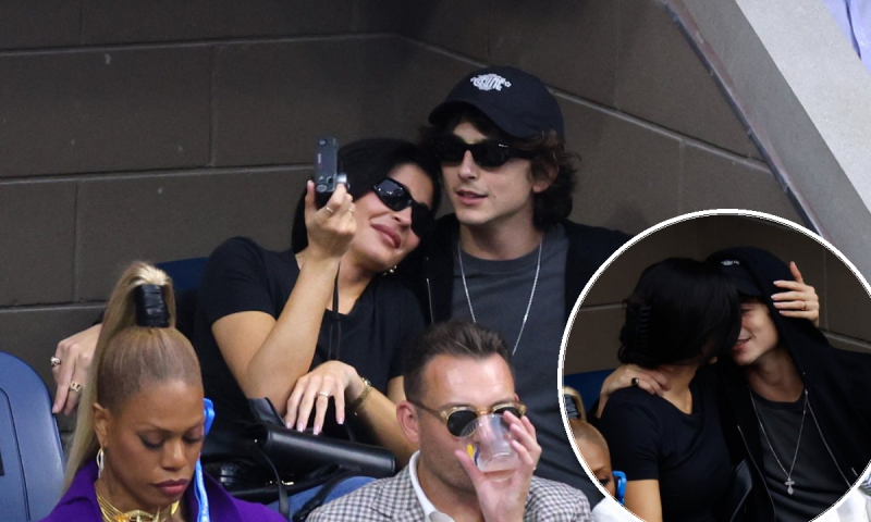 Kylie Jenner i Timothee Chalamet na US Openu