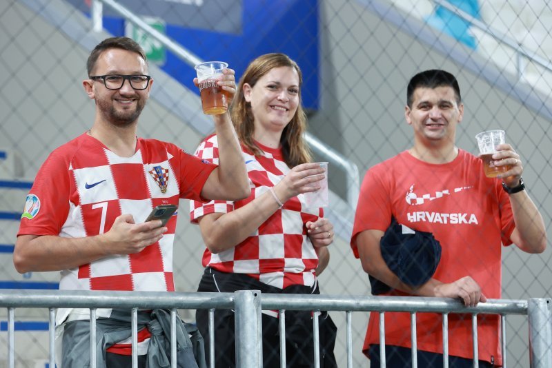 Hrvatski navijači na Opus Areni