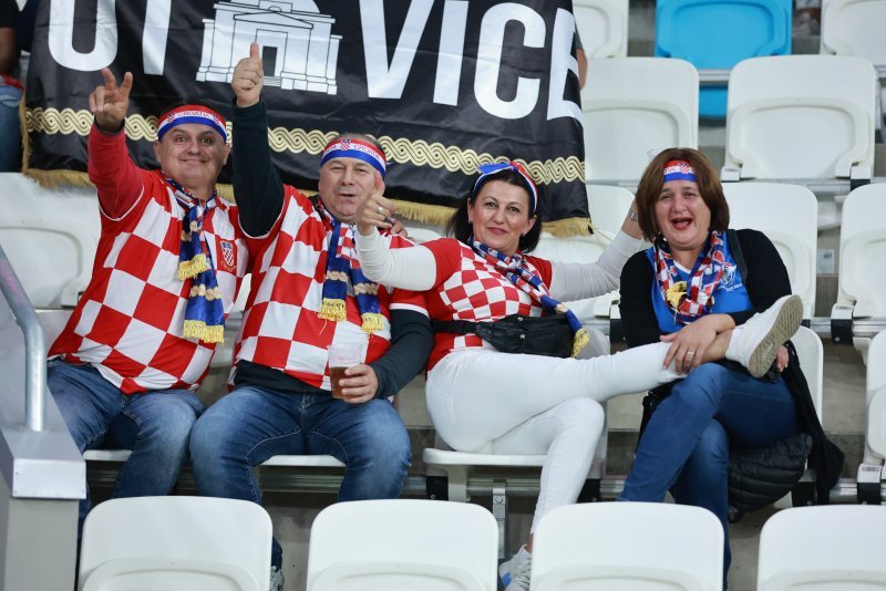 Hrvatski navijači na Opus Areni