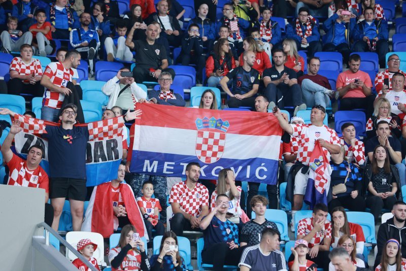 Hrvatski navijači na Opus Areni