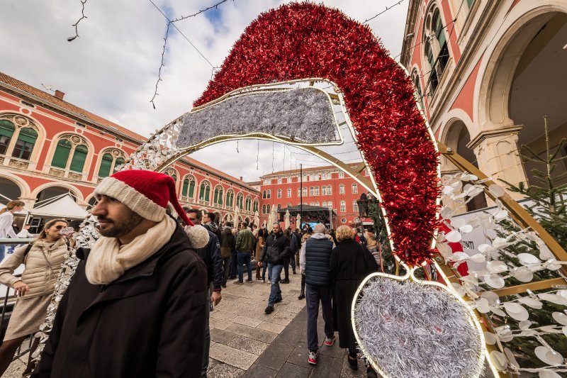 Split: Gužva na Rivi na Silvestrovo