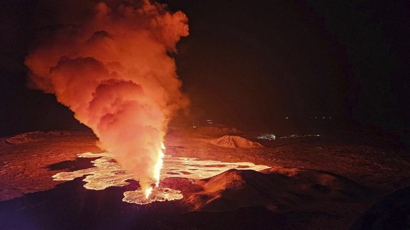 Erupcija vulkana na polutoku Reykjanes na Islandu.