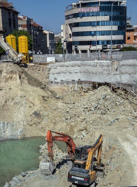 Otvorila se rupa ispod centralne splitske prometnice na gradilištu Small Malla