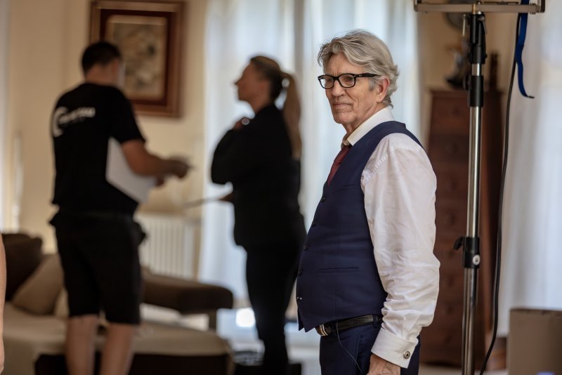 Eric Roberts na setu filma 'Wrongful Death 2: Bloodlines'