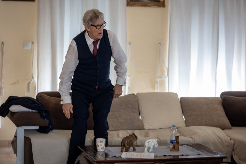 Eric Roberts na setu filma 'Wrongful Death 2: Bloodlines'