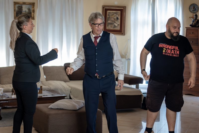 Eric Roberts na setu filma 'Wrongful Death 2: Bloodlines'