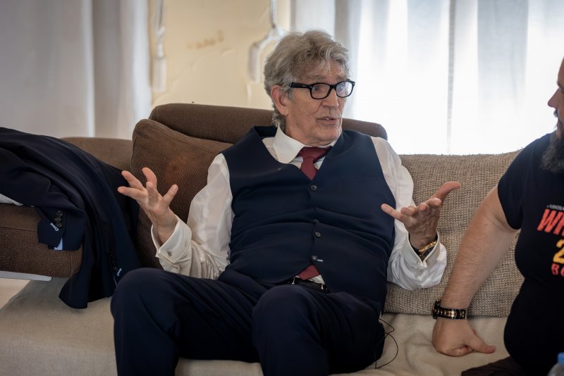 Eric Roberts na setu filma 'Wrongful Death 2: Bloodlines'