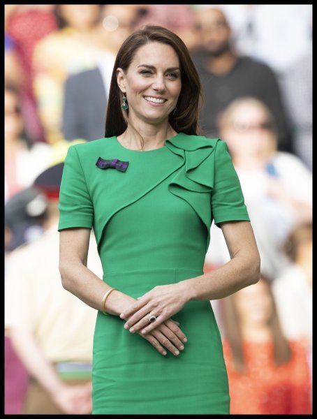 Kate Middleton na finalu Wimbledona 2023.