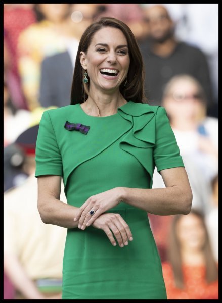 Kate Middleton na finalu Wimbledona 2023.