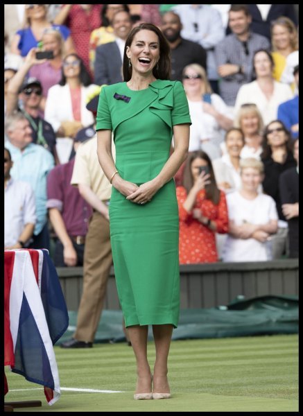 Kate Middleton na finalu Wimbledona 2023.