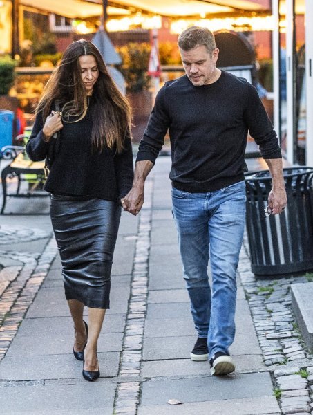 Matt Damon i Luciana Barroso