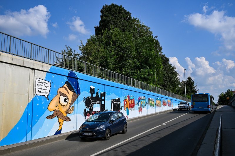 Mural u čast Mati Lovraku