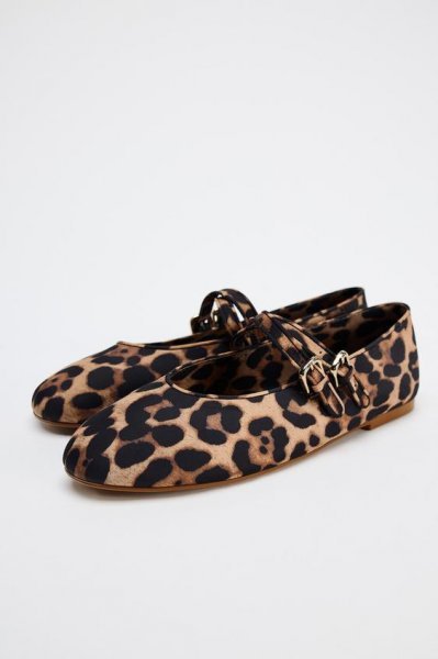 Sandale iz Zare leopard uzorka