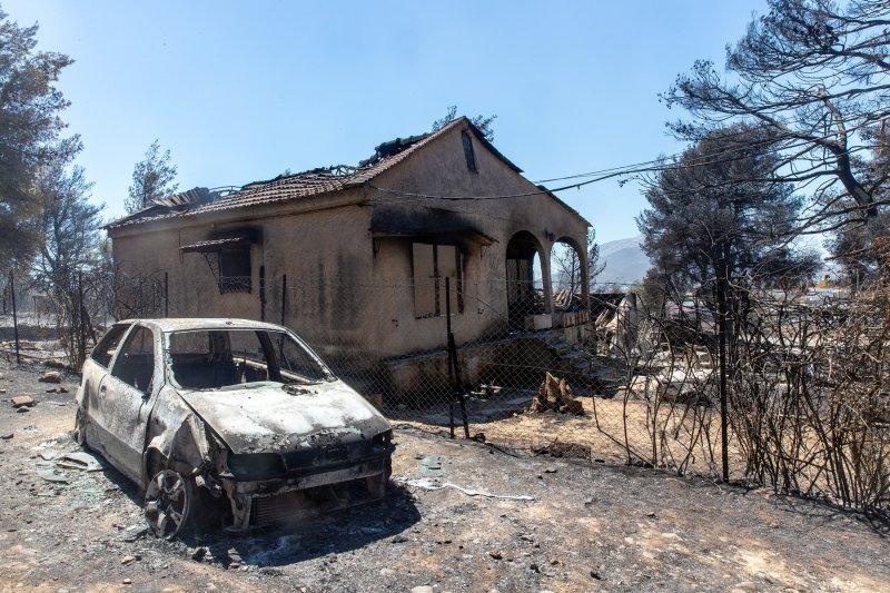 Posljedice požara u Ateni.