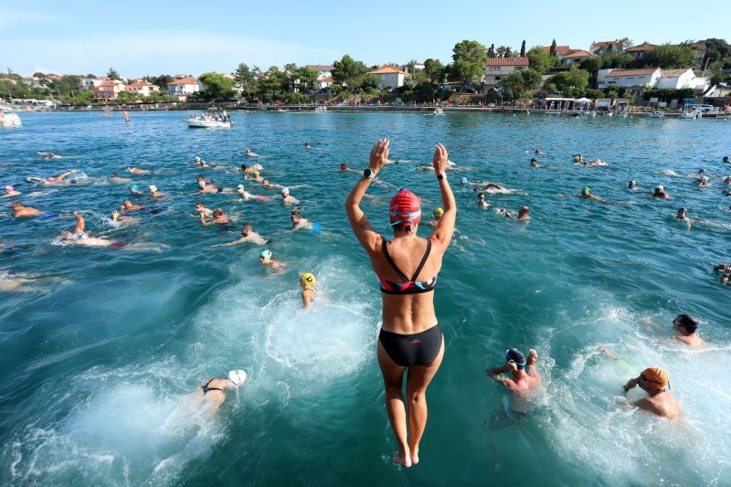 Plivački maraton Šilo - Crikvenica.