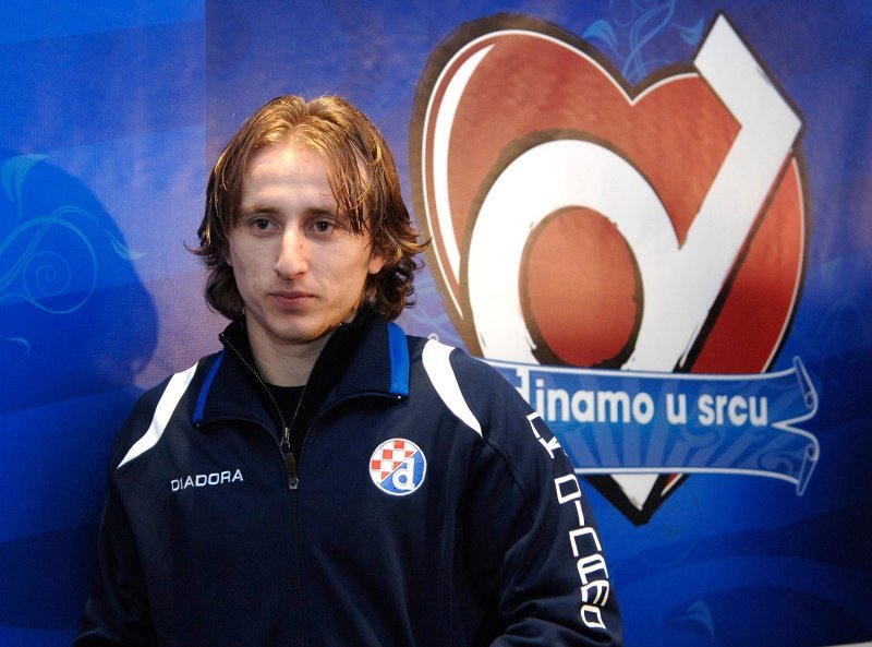 Luka Modrić na počecima karijere