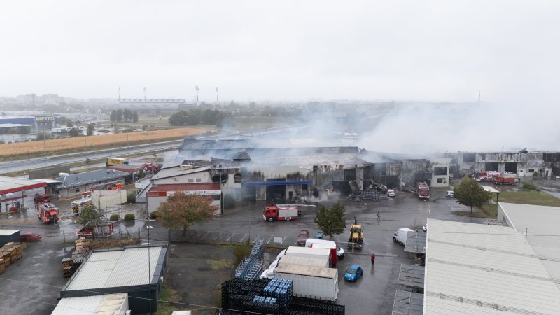 Posljedice požara u Osijeku iz zraka