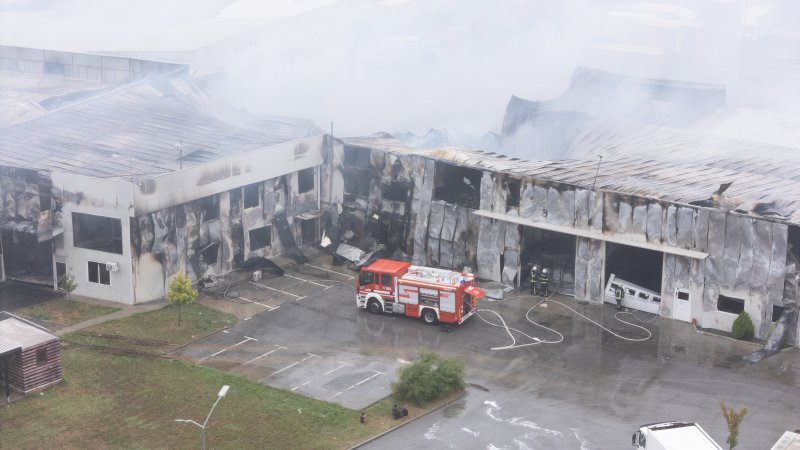 Posljedice požara u Osijeku iz zraka