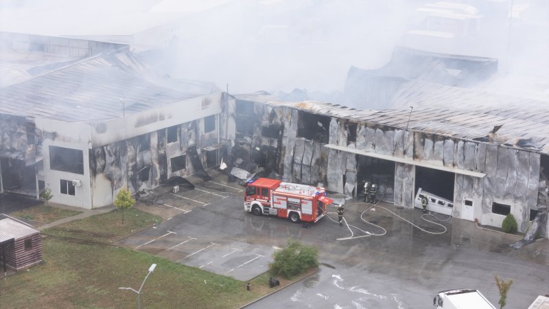 Posljedice požara u Osijeku iz zraka