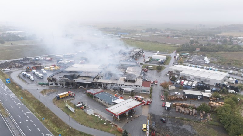 Posljedice požara u Osijeku iz zraka