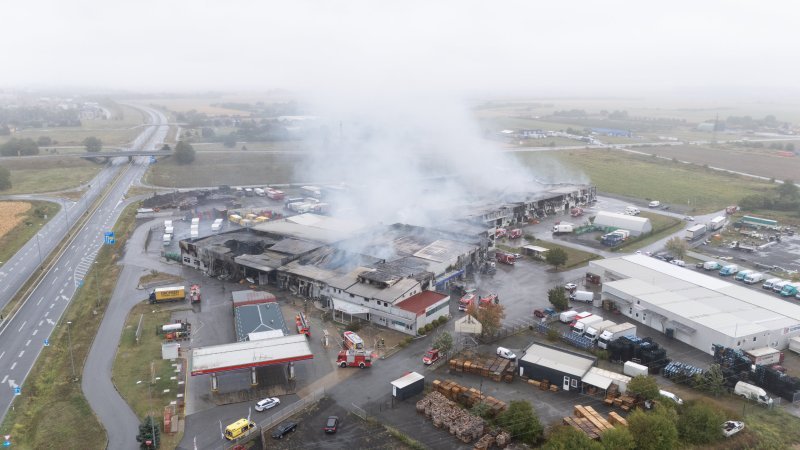 Posljedice požara u Osijeku iz zraka