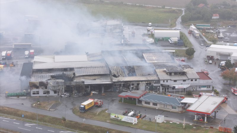 Posljedice požara u Osijeku iz zraka